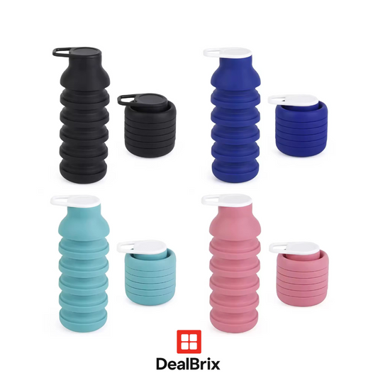 Collapsible Silicone Water Bottle – Fold, Clip & Stay Hydrated Anywhere