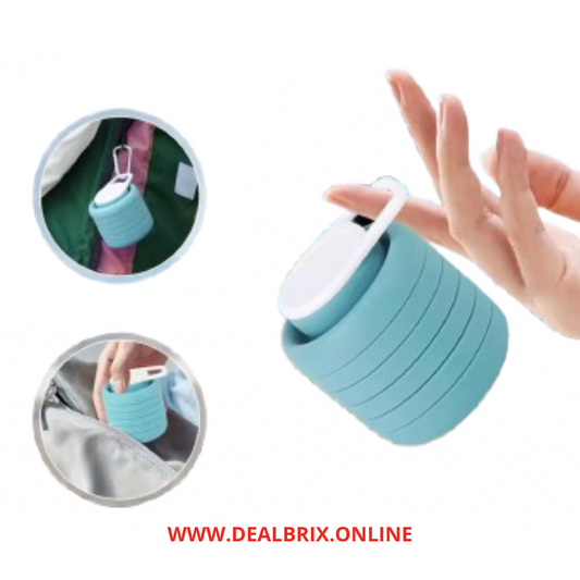 Collapsible Silicone Water Bottle – Fold, Clip & Stay Hydrated Anywhere